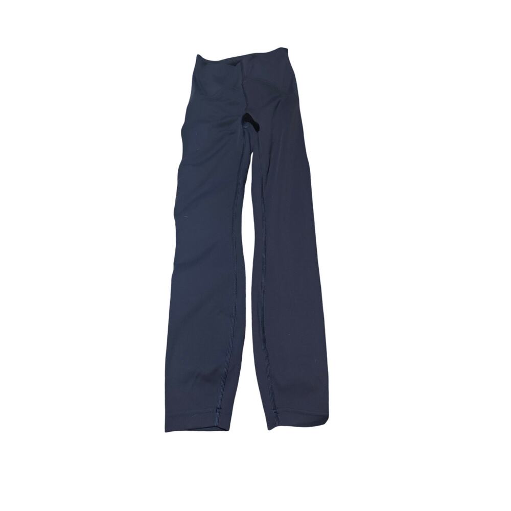 Lululemon 0 navy blue full length legging euc worn once like new workout pants